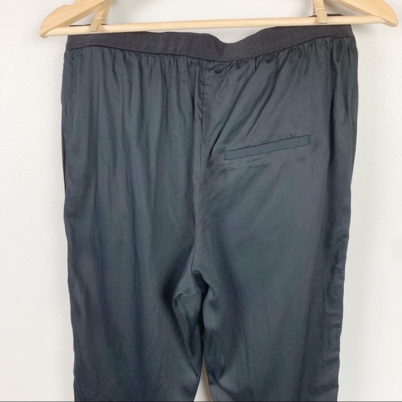 L'AGENCE Tuxedo Stripe Elastic Waist Pull On Joggers Pants Slim Leg Pockets XS - Picture 10 of 12